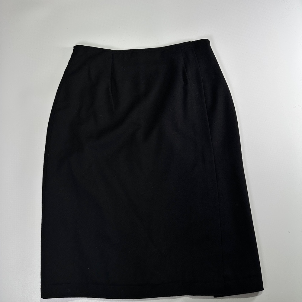 Harris Wallace workwear wool pencil skirt tailored vented classic fit size 8 - Picture 5 of 12